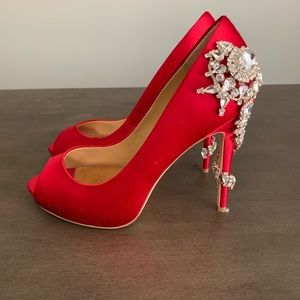 Badgley Mischka Red Dress Shoe